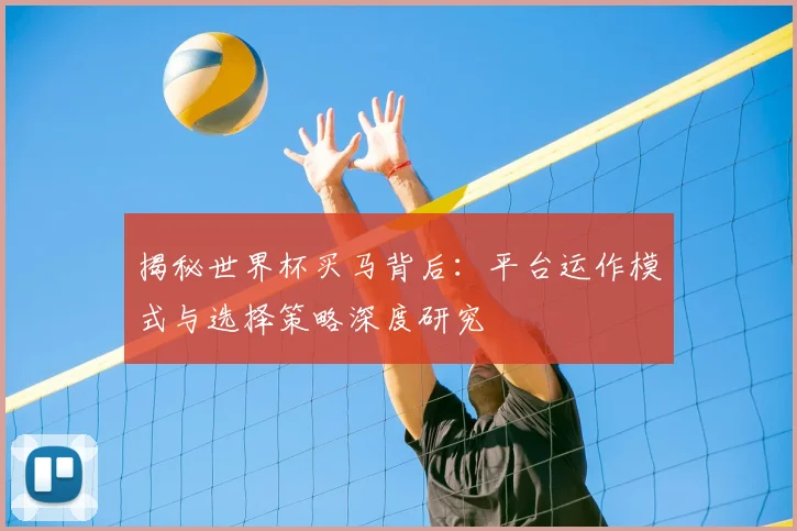 揭秘世界杯买马背后：平台运作模式与选择策略深度研究