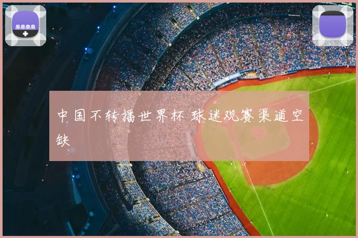 中国不转播世界杯 球迷观赛渠道空缺